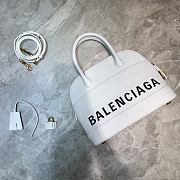 Balenciaga Ville Top Handle Bag White/Black - 6