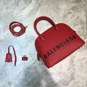 Balenciaga Ville Top Handle Bag Black/Red