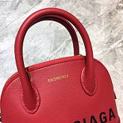 Balenciaga Ville Top Handle Mini Bag Black/Red - 6