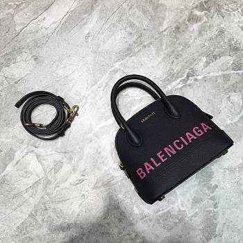Balenciaga Ville Top Handle Mini Bag Black/Pink