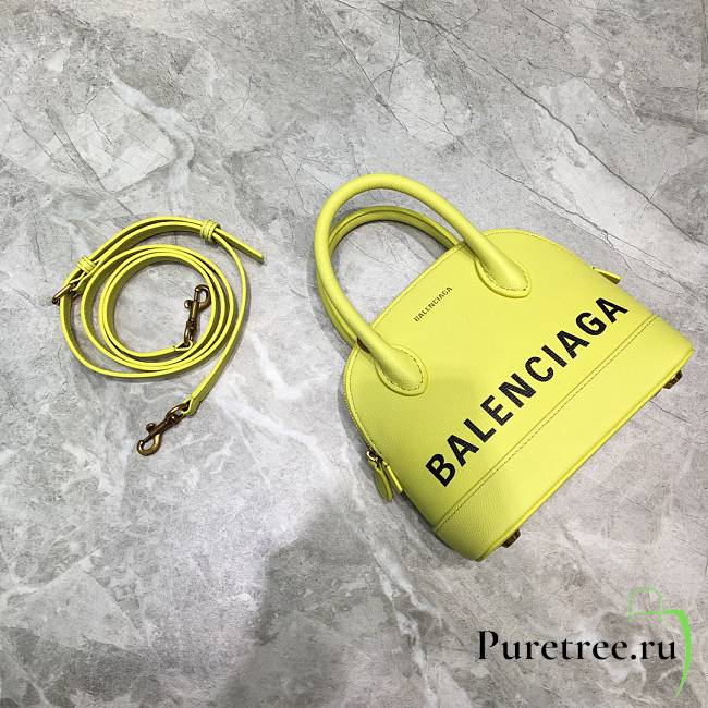 Balenciaga Ville Top Handle Mini Bag Yellow/Black - 1