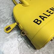 Balenciaga Ville Top Handle Bag Black/Yellow  - 2