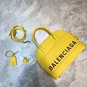 Balenciaga Ville Top Handle Bag Black/Yellow  - 4