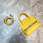 Balenciaga Ville Top Handle Mini Bag Black/Yellow - 5