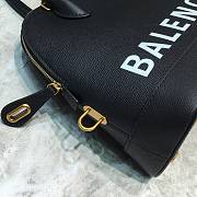 Balenciaga Ville Top Handle Bag Black / White - 6