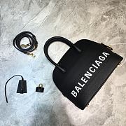 Balenciaga Ville Top Handle Bag Black / White - 2