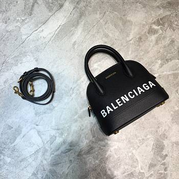 Balenciaga Ville Top Handle Mini Bag Black / White