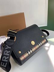 Burberry Vintage-Check panel crossbody black bag | 8021110 - 5