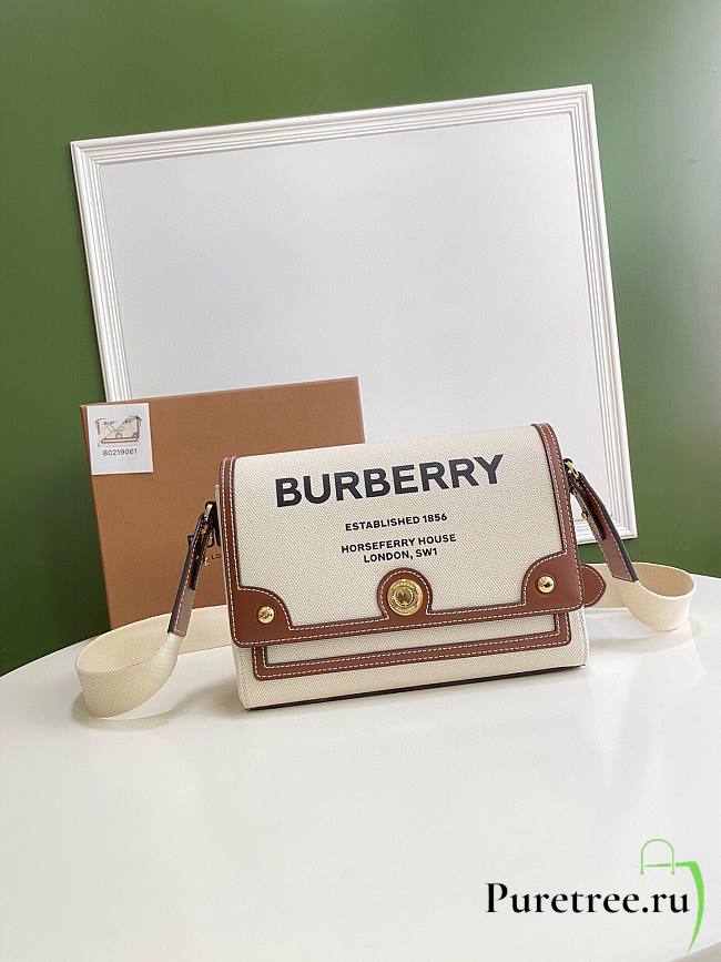 Burberry Horseferry print canvas note crossbody bag - 1