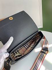 Burberry Note Vintage Check Crossbody All Black Bag - 6