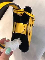 Small Saffiano Leather Prada Panier Bag Yellow | 1BA217 - 3
