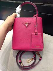 Small Saffiano Leather Prada Panier Bag Pink | 1BA217 - 1