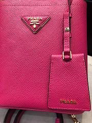 Small Saffiano Leather Prada Panier Bag Pink | 1BA217 - 6