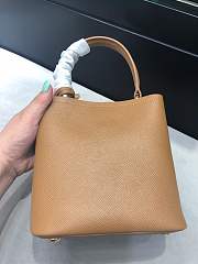 Small Saffiano Leather Prada Panier Bag Beige color | 1BA217 - 4