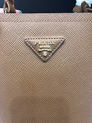 Small Saffiano Leather Prada Panier Bag Beige color | 1BA217 - 2