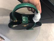 Small Saffiano Leather Prada Crocodile Bag Black Green | 1BA217 - 2