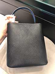Small Saffiano Leather Prada Crocodile Bag Black Blue | 1BA217 - 5