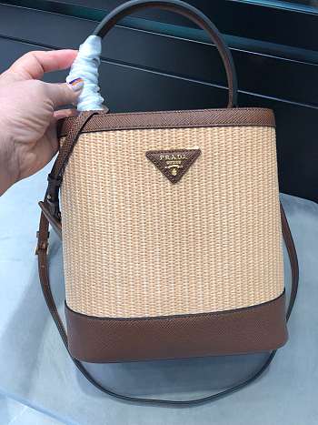 Small Saffiano Leather Prada Sidonie Bag Brown | 1BA212