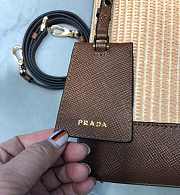 Small Saffiano Leather Prada Sidonie Bag Brown | 1BA212 - 5