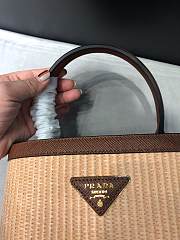 Small Saffiano Leather Prada Sidonie Bag Brown | 1BA212 - 3