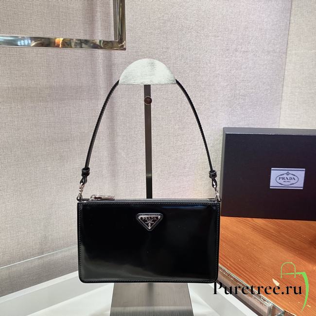 Saffiano leather mini bag black | 1BC155 - 1