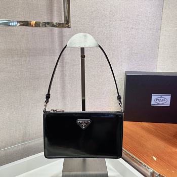 Saffiano leather mini bag black | 1BC155