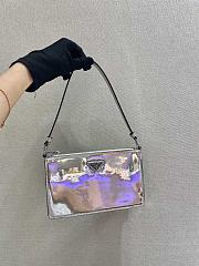 Saffiano leather mini bag silver | 1BC155 - 5