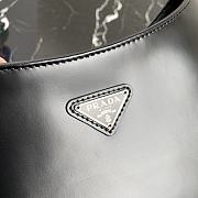 Prada Cleo brushed leather shoulder bag black 27cm | 1BC156 - 6