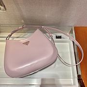 Prada Cleo brushed leather shoulder bag pink 30cm | 1BC156 - 4