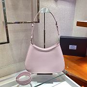 Prada Cleo brushed leather shoulder bag pink 30cm | 1BC156 - 2