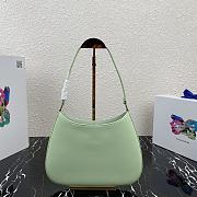 Prada Cleo brushed leather shoulder bag mint 27cm | 1BC156 - 5
