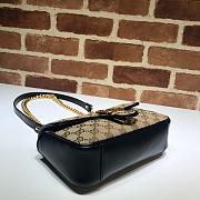 Gucci Shoulder GG Marmont Mini Beige/Black | 446744 - 5