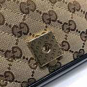 Gucci Shoulder GG Marmont Mini Beige/Black | 446744 - 3