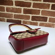 Gucci Shoulder GG Marmont Mini Beige/Red | 446744 - 6