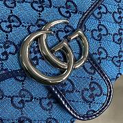 Gucci Shoulder GG Marmont Mini Blue | 443497 - 5