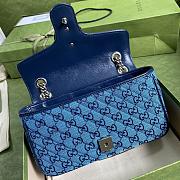 Gucci Shoulder GG Marmont Mini Blue | 443497 - 4