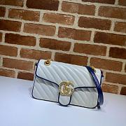 Gucci Shoulder GG Marmont Small White | 443497 - 1