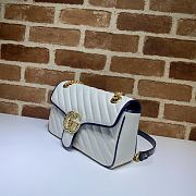 Gucci Shoulder GG Marmont Small White | 443497 - 6