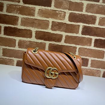 Gucci Shoulder GG Marmont Brown | 443497