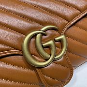 Gucci Shoulder GG Marmont Brown | 443497 - 5