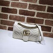 Gucci Shoulder GG Marmont Mini White | 446744 - 1