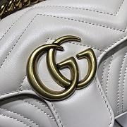 Gucci Shoulder GG Marmont Mini White | 446744 - 3