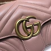 Gucci Shoulder GG Marmont Mini Pink | 446744 - 3