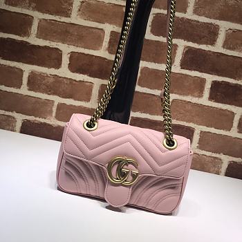 Gucci Shoulder GG Marmont Mini Light Pink | 446744
