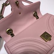 Gucci Shoulder GG Marmont Mini Light Pink | 446744 - 6