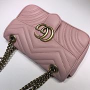 Gucci Shoulder GG Marmont Mini Light Pink | 446744 - 4