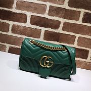 Gucci Shoulder GG Marmont Mini Green | 446744 - 1