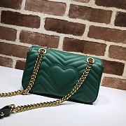 Gucci Shoulder GG Marmont Mini Green | 446744 - 5
