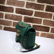 Gucci Shoulder GG Marmont Mini Green | 446744 - 4