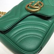 Gucci Shoulder GG Marmont Mini Green | 446744 - 3